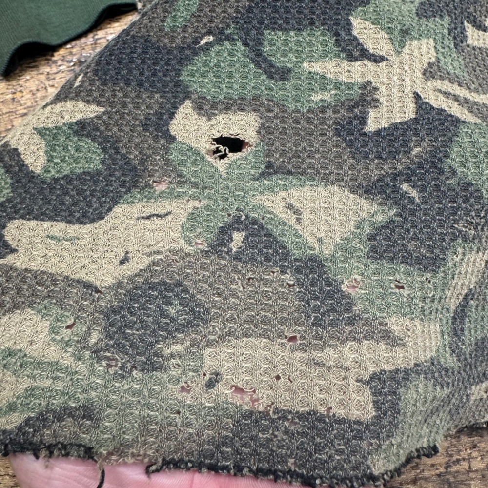 Camel Camo Thermal Shirt Long Sleeve Camels‎ Graphic Print Distressed vintage - Picture 4 of 7